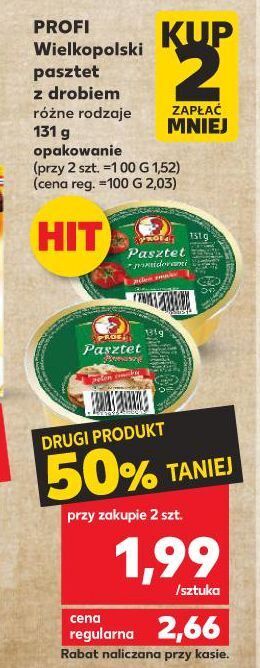 Kaufland Pasztet z drobiem i pomidorami profi wielkopolski oferta