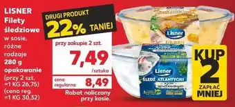 Kaufland Filety śledziowe w sosie grzybowym z kurkami lisner oferta