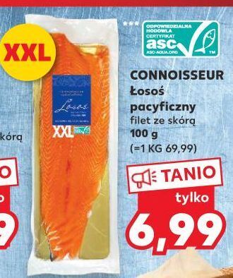 Kaufland Łosoś pacyficzny filet ze skórą connoisseur oferta