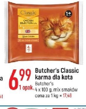 E.Leclerc Karma dla kota z kurczakiem butcher's classic oferta