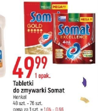 E.Leclerc Tabletki do zmywarek somat gold oferta
