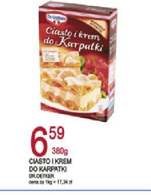 E.Leclerc Ciasto i krem do karpatki dr. oetker oferta