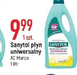 E.Leclerc Płyn dezynfekujący i czyszczący podłodi inne powierzchnie cytrynowy sanytol oferta