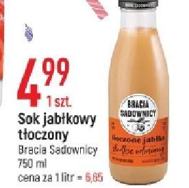 E.Leclerc Sok tłoczony jabłkowy słodkie odmiany bracia sadownicy oferta