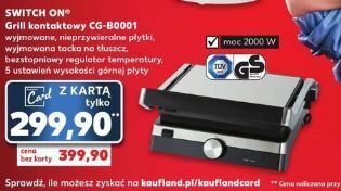 Kaufland Grill kontaktowy cg-b0001 switch on oferta