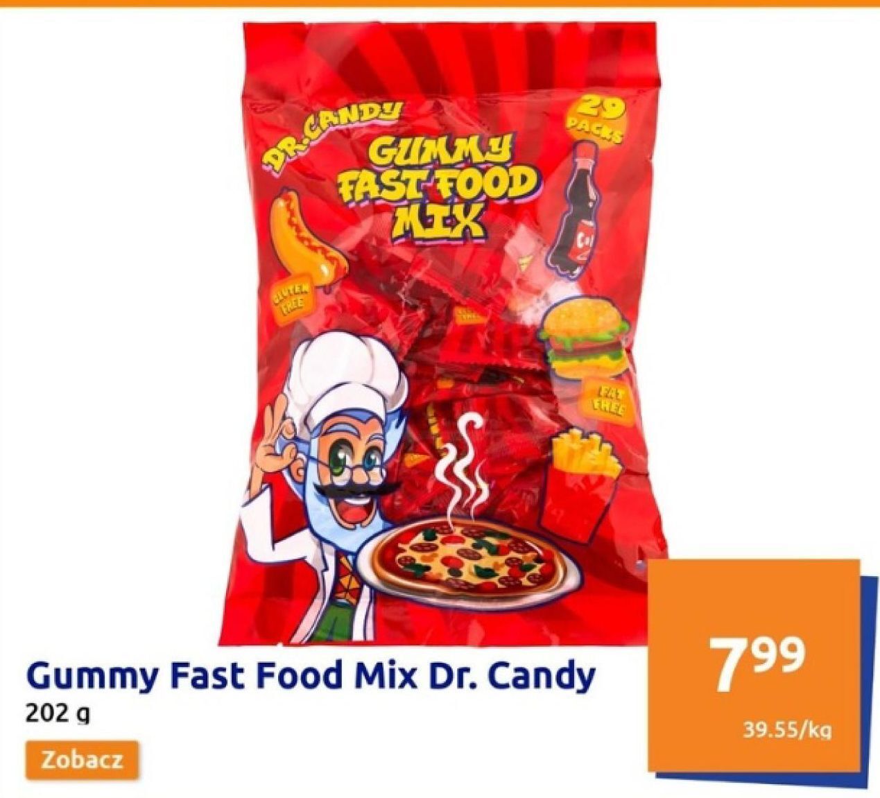 Action Gummy fast food mix dr. candy oferta