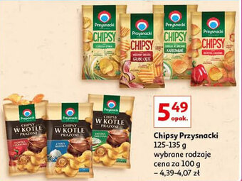 Auchan Chipsy Przysnacki 125-135 g oferta