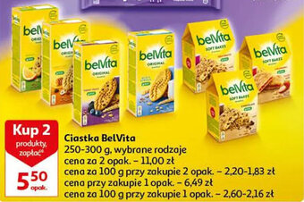 Auchan Ciastka BelVita 250-300 g oferta