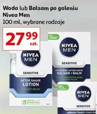 Auchan Woda lub Balsam po goleniu Nivea Men 100ml oferta