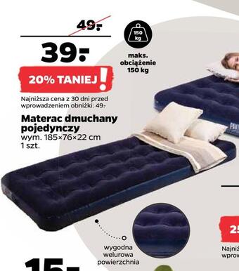 Materac dmuchany pojedynczy