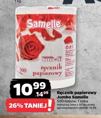 Netto Ręcznik papierowy jumbo samelle oferta