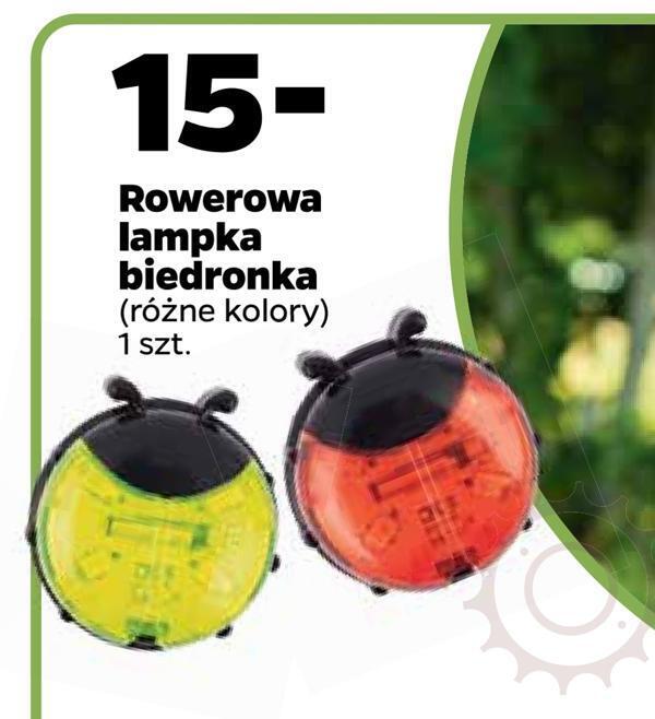 Netto Rowerowa lampka biedronka oferta