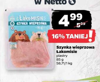 Netto Szynka wieprzowa łakomisie oferta