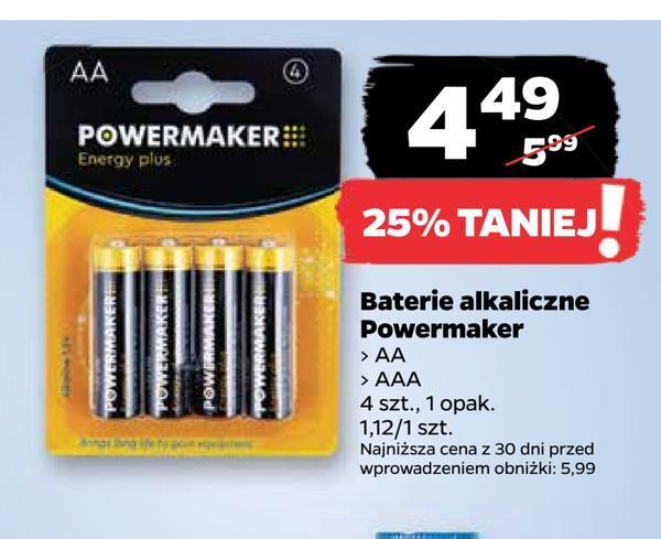 Netto Baterie alkaliczne powermaker oferta