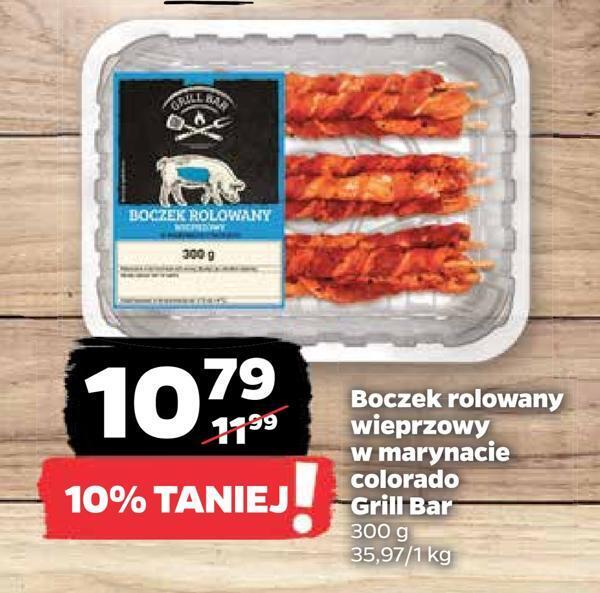 Netto Boczek rolowany wieprzowy w marynacie colorado grill bar oferta