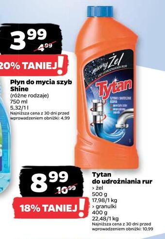 Tytan do udrożniania rur