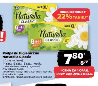 Netto Podpaski higieniczne naturella classic oferta