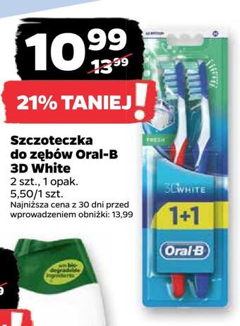 Netto Szczoteczka do zębów oral-b 3d white oferta