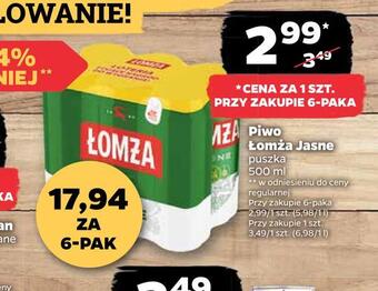 Netto Piwo łomża jasne oferta