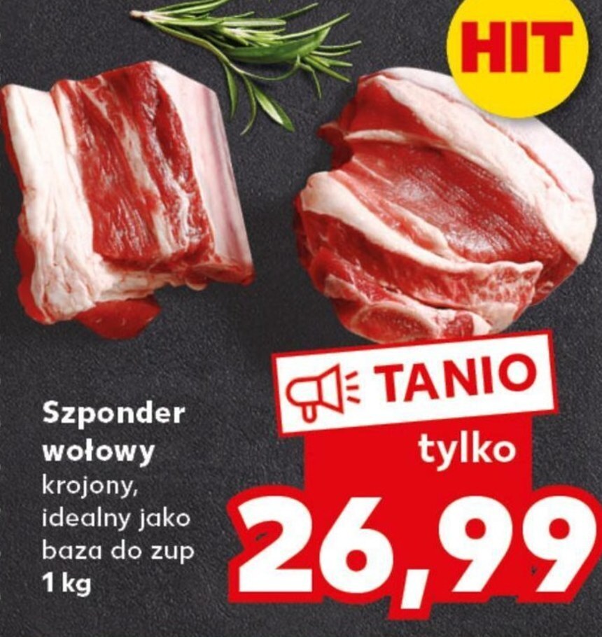 Kaufland Szponder wołowy oferta