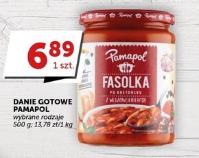 Groszek Pamapol fasolka po bretońsku z wędzoną kiełbasą 500 g oferta