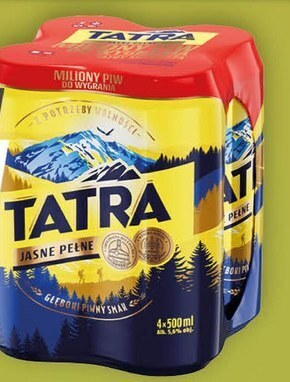 Tatra piwo jasne pełne 4 x 500 ml
