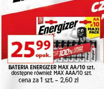 Auchan BATERIA ENERGIZER MAX AA/10 szt. oferta