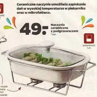 Netto Naczynie ceramiczne z podgrzewaczem poj. 1,4l 1kpl. oferta
