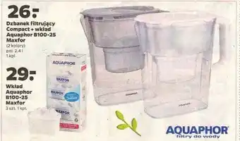 Netto Dzbanek filtrujący Compact + wkład Aquaphor B100-25 poj. 2,4l oferta