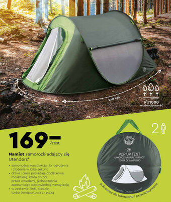Biedronka Namiot samorozkładający się Utendørs oferta