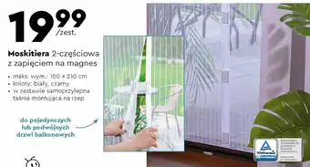 Biedronka Moskitiera 2-częściowa z zapięciem na magnes oferta