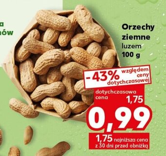 Kaufland Orzechy ziemne luzem 100g oferta