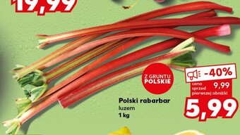 Kaufland Polski rabarbar luzem 1 kg oferta