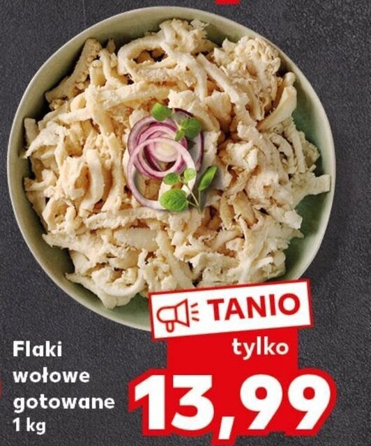 Kaufland Flaki wołowe gotowane 1 kg oferta