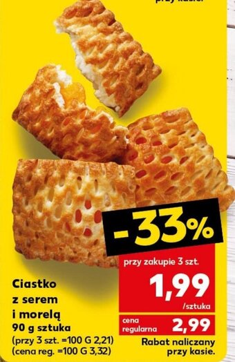 Kaufland Ciastko z serem i morelą 90 g sztuka oferta