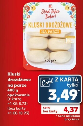 Kluski drożdżowe na parze 400 g opakowanie