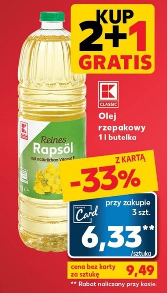 Kaufland Olej rzepakowy 1l oferta