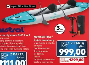 Kaufland NEWCENTIAL® Kajak dmuchany w zestawie oferta