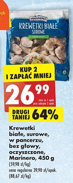 Biedronka Krewetki białe marinero oferta