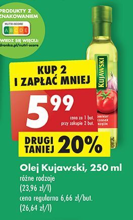 Biedronka Olej pomidor czosnek bazylia kujawski ze smakiem oferta