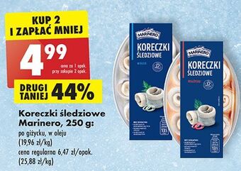 Biedronka Koreczki śledziowe w oleju marinero oferta