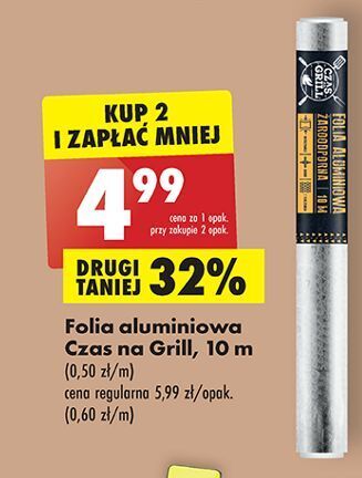 Biedronka Folia aluminiowa 10 m grillowa czas na grill oferta