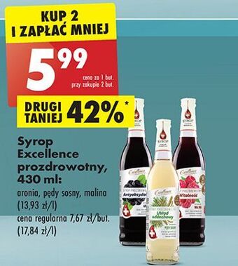 Biedronka Syrop witalność malina excellence oferta
