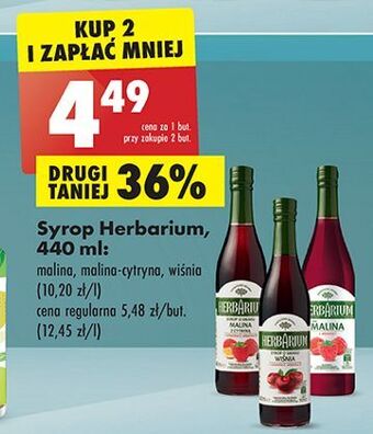 Biedronka Syrop malina herbarium oferta
