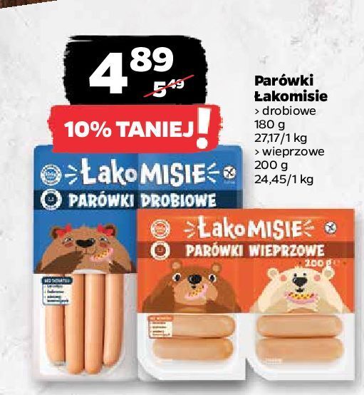 Netto Parówki drobiowe łakomisie oferta