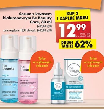 Biedronka Serum do twarzy z kwasem hialuronowym be beauty care oferta