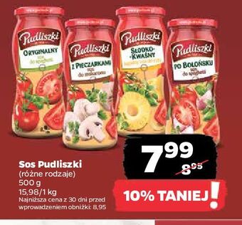 Netto Sos do makaronu z pieczarkami pudliszki oferta