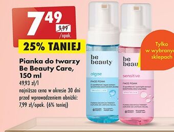 Biedronka Pianka do twarzy sensitive be beauty oferta