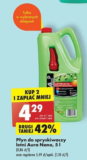Płyn do spryskiwaczy letni aura nano