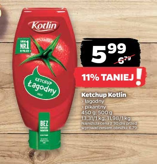 Netto Ketchup pikantny kotlin oferta